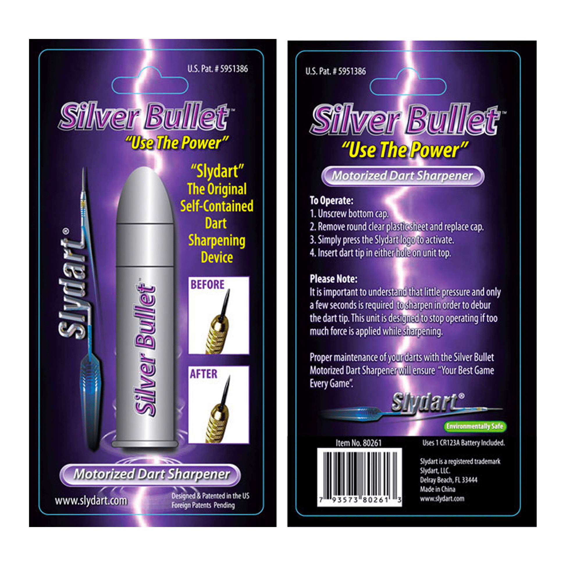 Slydart Silver Bullet Motorised Dart Sharpener Accessories