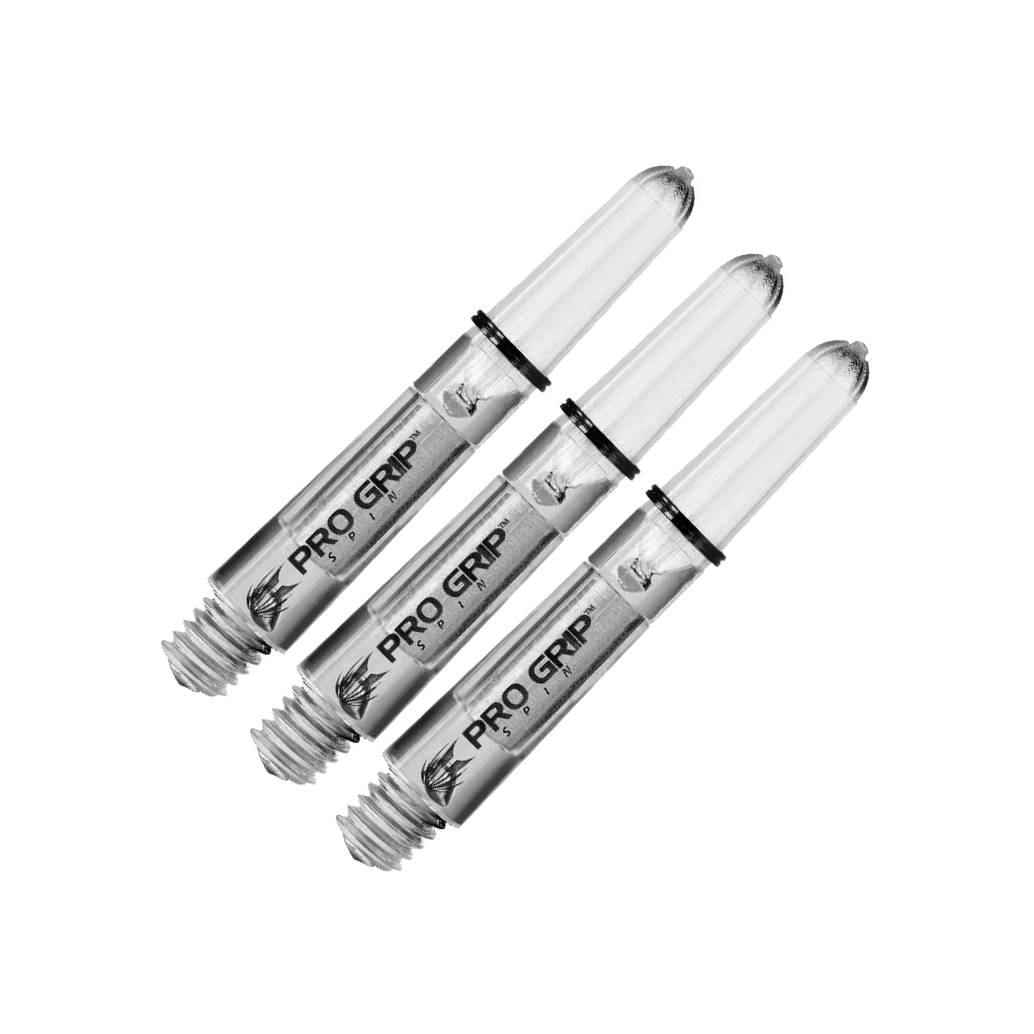 Target Pro Grip Spin Short (34mm) Nylon Dart Shafts Clear Shafts
