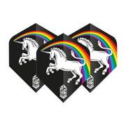 Unicorn Unicorn Rainbow - Ultrafly 100 Dart Flights Plus / Black Flights