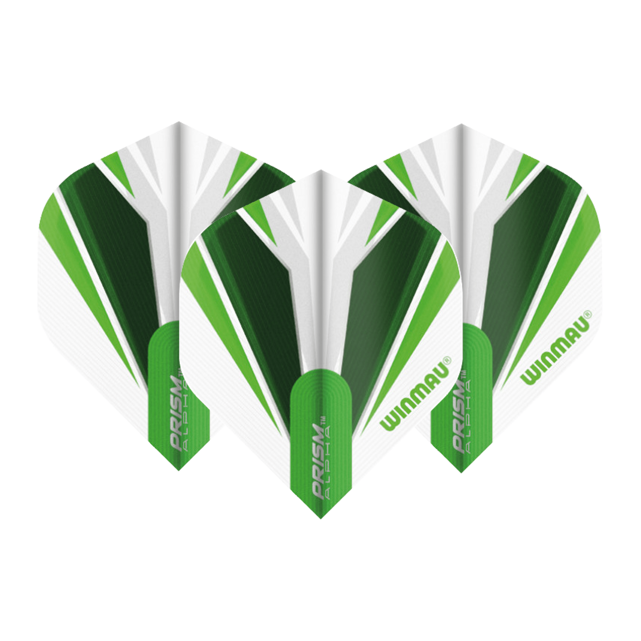 Winmau Prism Alpha Dart Flights White/Green / Standard Flights