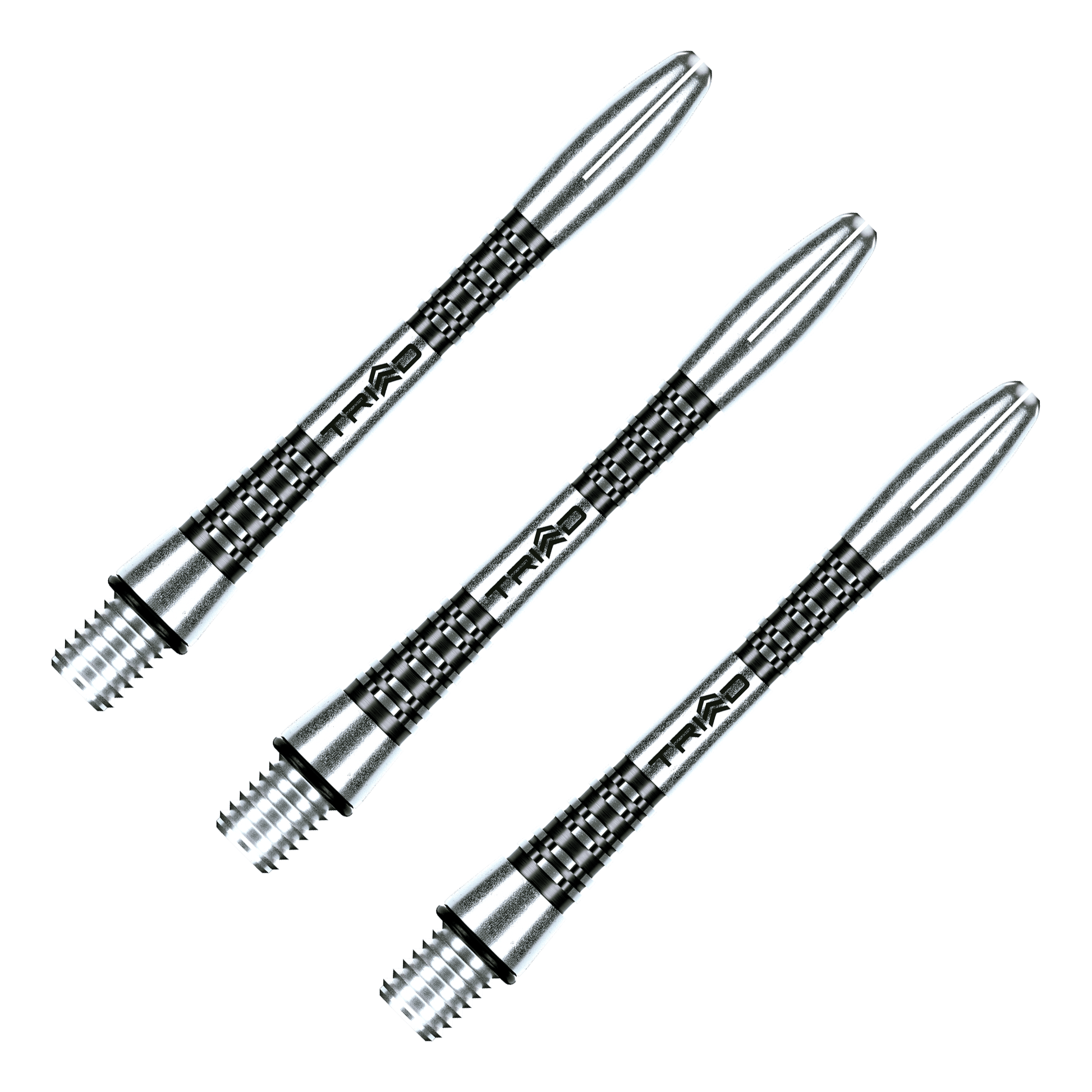 Winmau Triad - Aluminium Dart Shafts Intermediate (41mm) / Black Shafts