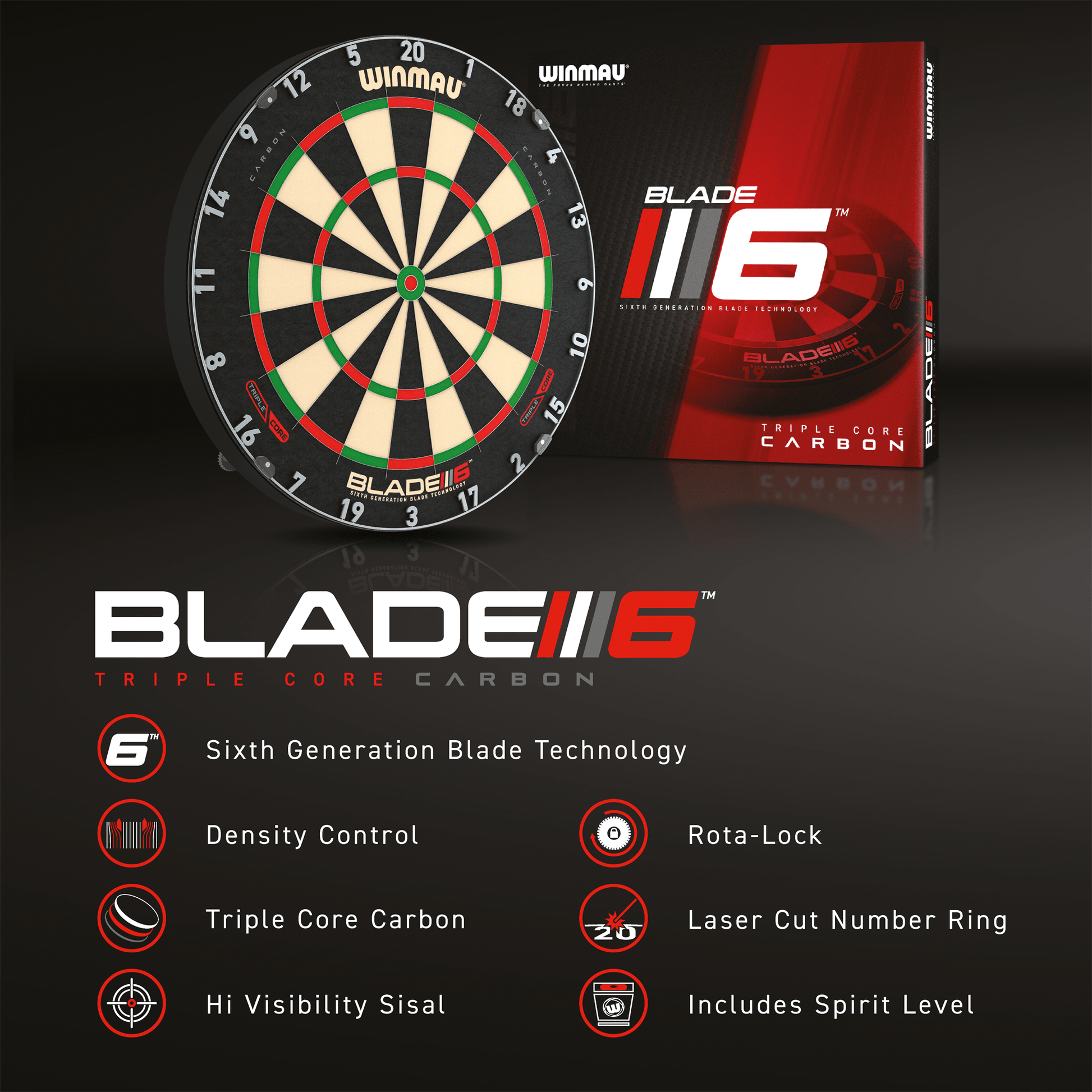 Winmau Winmau Blade 6 Triple Core Dart Board Boards